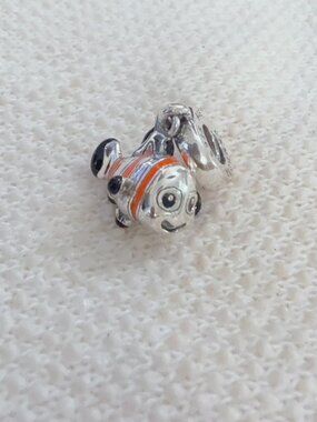 Disney Nemo Fish Silver Charm For Pandora Bracelet Necklace